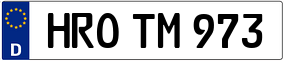 Trailer License Plate